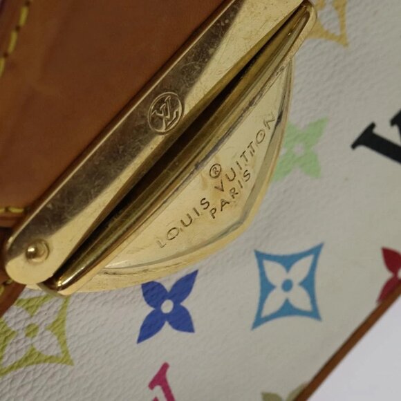 LOUIS VUITTON Monogram Multicolor Rita Hand Bag 2way White M40125 LV Auth 132529 - Picture 14 of 16
